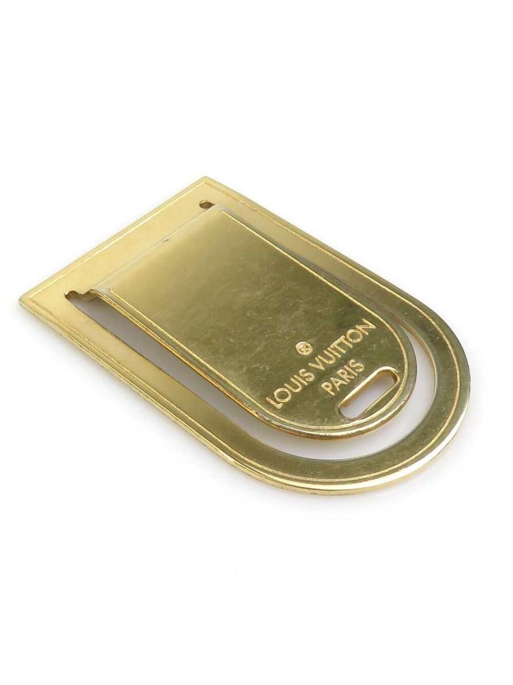 Auth Louis Vuitton Money Clip Gold #378074L16B